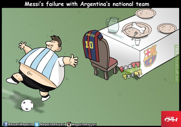 Cartoon : Messi’s failure with Argentina’s national team