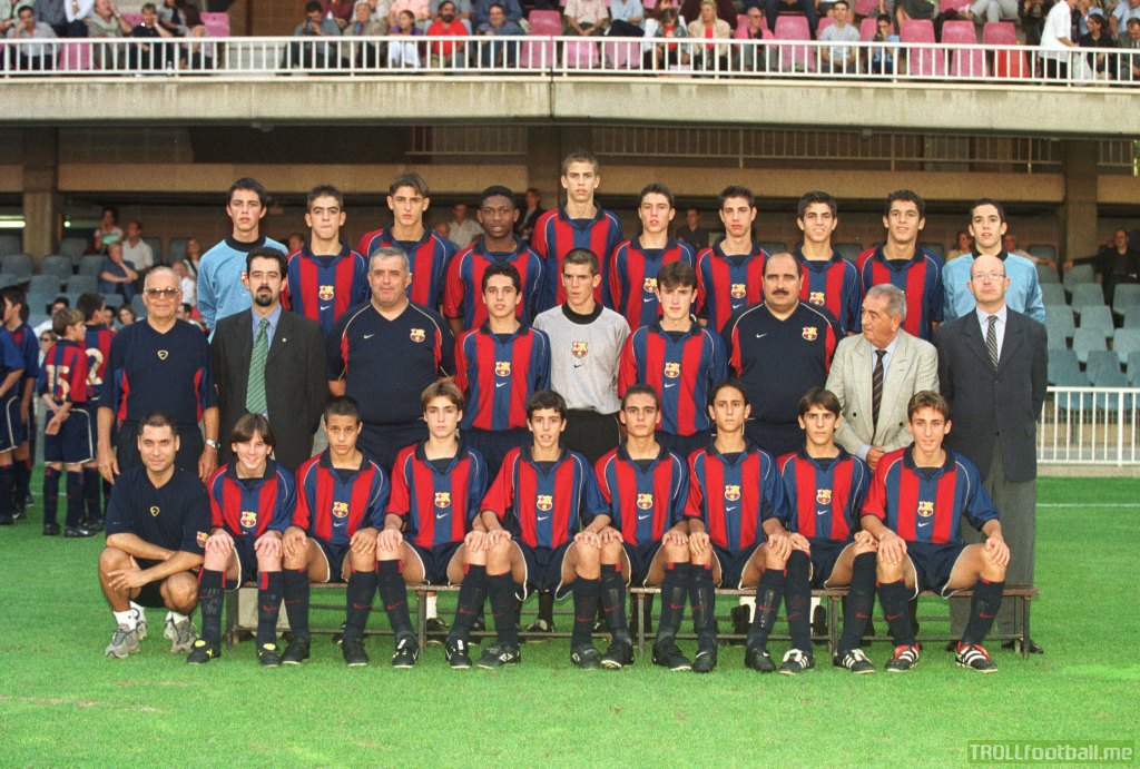 Barca Youth team from 2002
