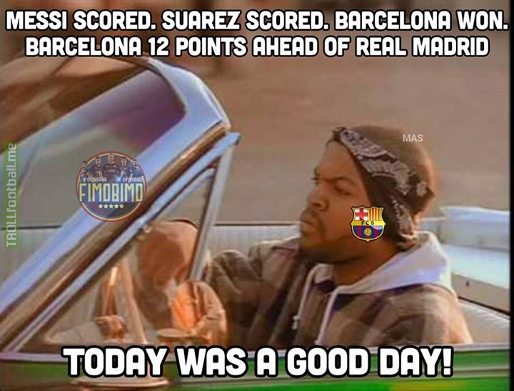 Today was a good day for Cules.