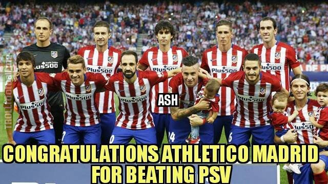 Athletico Madrid qualifies after winning 8-7 in penalty shootout.