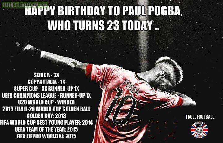 Happy Birthday Paul Pogba.😊