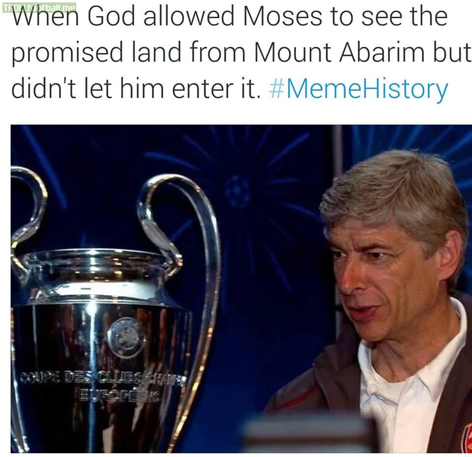 wenger turned into a meme .