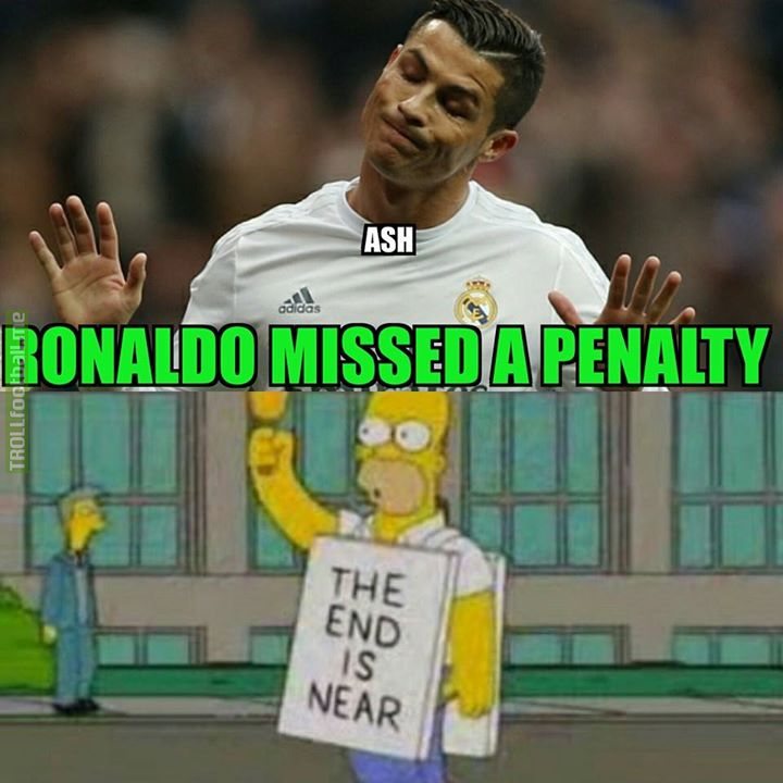 Ronaldo missed a penalty,I repeat Ronaldo missed a penalty