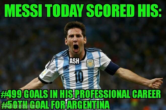 Haters will hate,Messi will celebrate.
