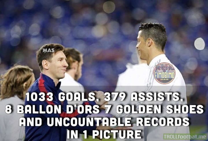 Messi and Ronaldo ❤
