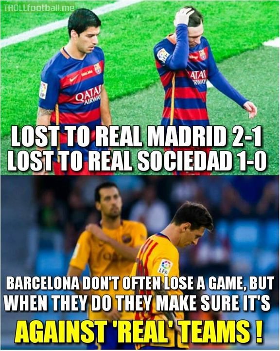 'Real' - Barcelona's Worst Nightmare !😃