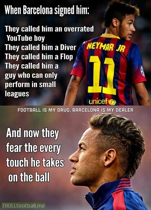 The story of Neymar haters.