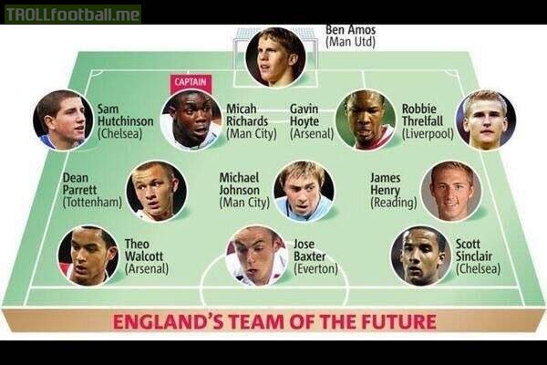 In 2007, the Daily Mail said this would be England's EURO 2016 starting XI...