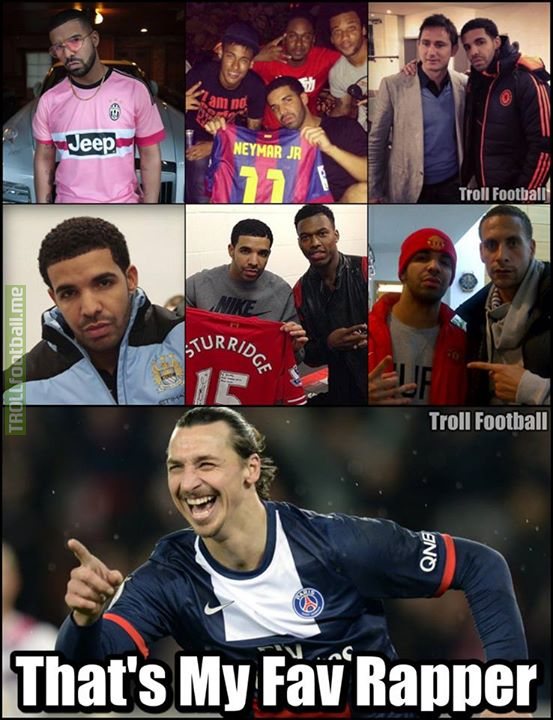 Drake and Zlatan Ibrahimovic