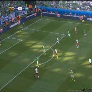 Milik goal vs Northern Ireland (Poland 1-0 Northern Ireland) (Euro 2016 Group C)