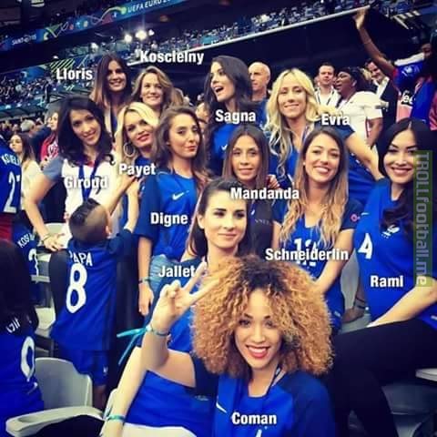 The french players' wifes..