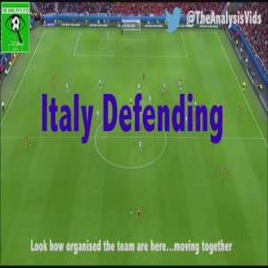 Italy's compactness and discipline when defending