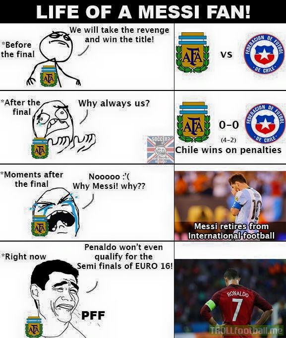 Messi fans nowadays...