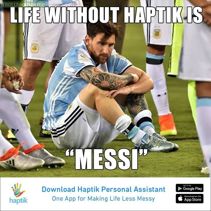 Lionel Messi hires Haptik Personal Assistant to get all his everyday work done.