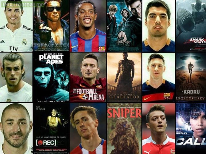 Some footballers and their favourite movies..😃
