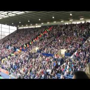 West Brom fans singing '"we've got the ball" and "we've lost the ball"