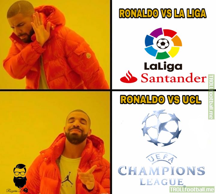 Ronaldo performance la liga vs uefa champions league💪