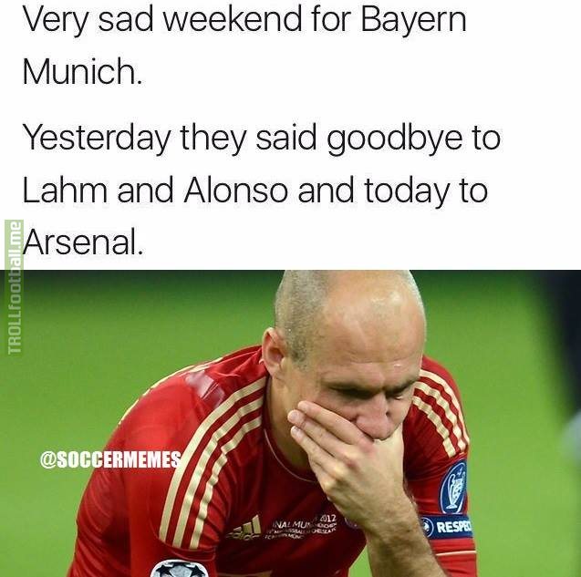 Very tough goodbyes for Bayern Munich