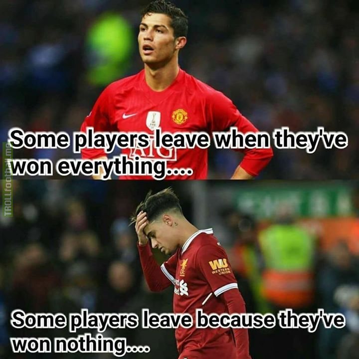 Coutinho and Cristiano left for very different reasons.