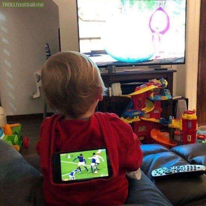 Babysitting genius. Keep the kid busy and stay watching.