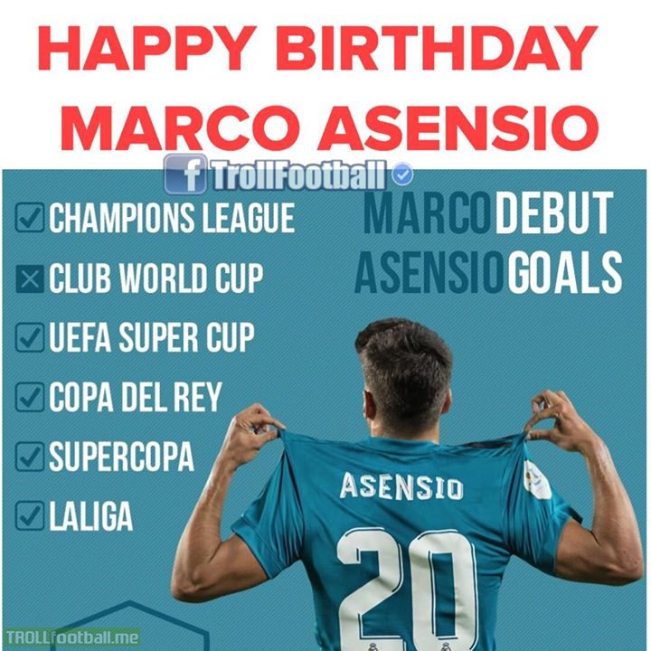 Happy Birthday Marco Asensio 🎂
