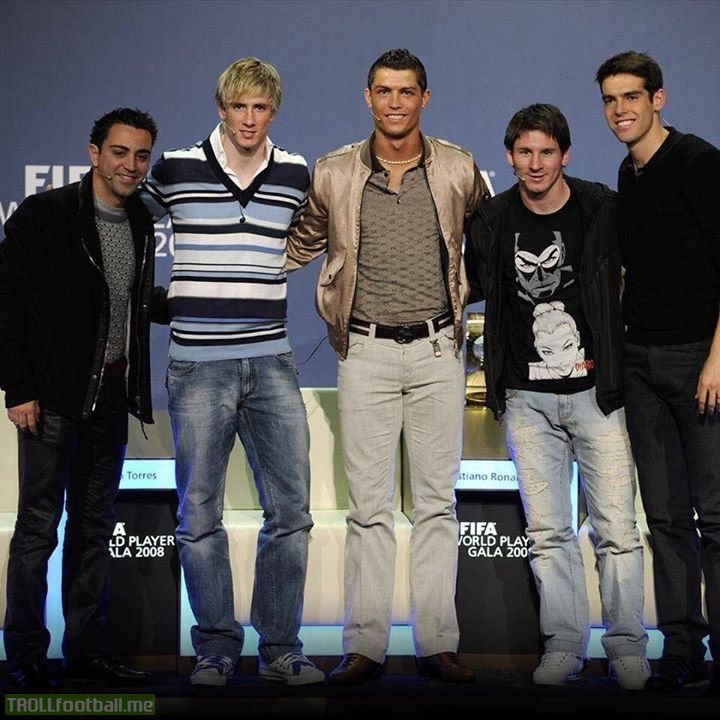 The Ballon d'Or ceremony 10 years ago... How fashion has changed 😂
