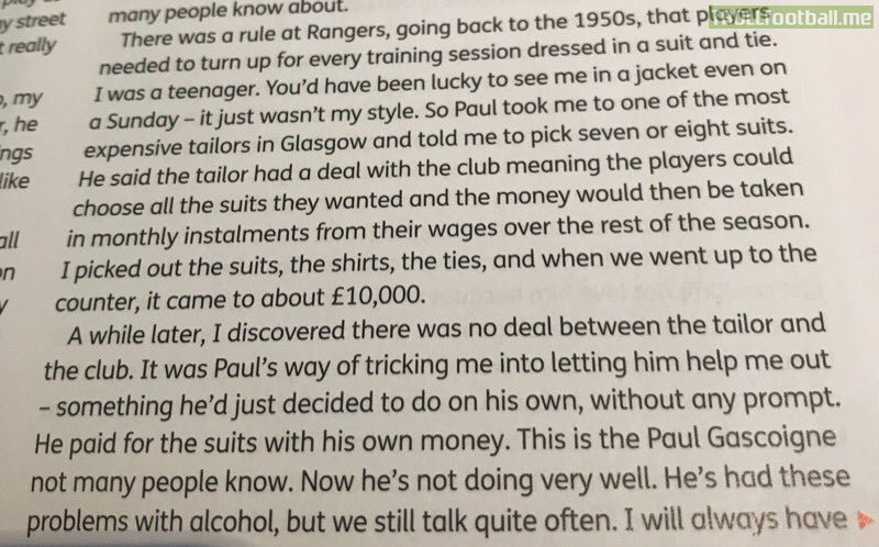 Rino Gattuso story about Paul Gascoigne during their time at Rangers.