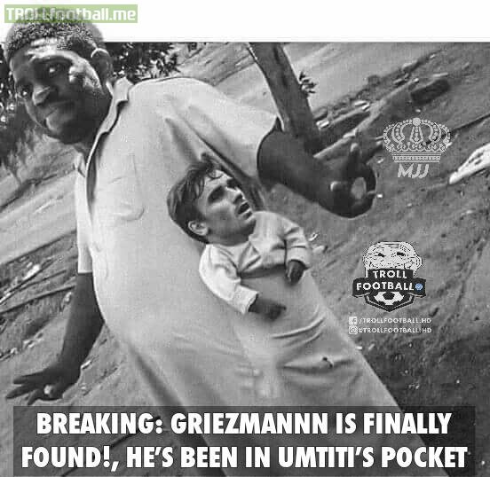 Griezmannn Is Finally Founded!😂😂 MJJ