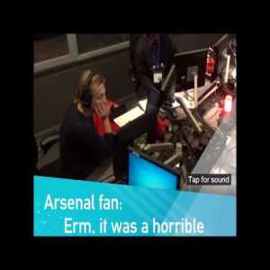 Arsenal fan crying on the radio. Ian Wright also very emotional: Brighton 2 Arsenal 1