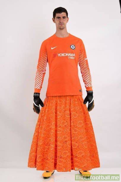 BREAKING: Chelsea have already prepared Courtois's new goalkeeper kit for the next time he faces Messi.