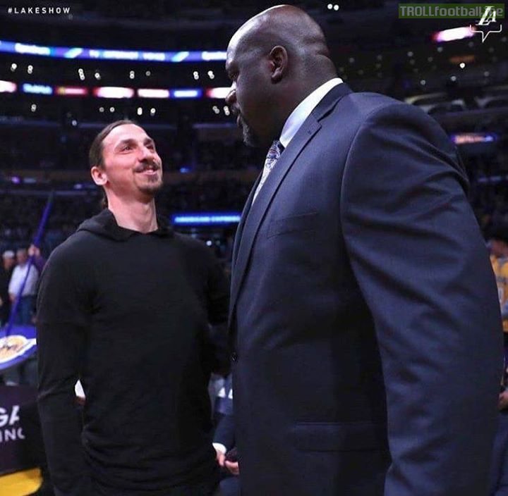 Zlatan Ibrahimovic (6'4) is one of the game's "big men".  Here he is next to Shaquille O'Neal.