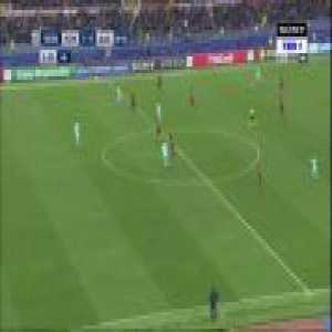 Dembélé chance in the extra time vs AS Roma