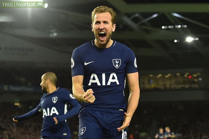 Harry Kane's 26th Premier League goal of the season is cancelled out immediately by a Pascal Gross penalty as Brighton and Hove Albion FC and Tottenham Hotspur draw 1-1