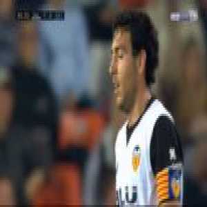 Daniel Parejo (Valencia) straight red card against Getafe