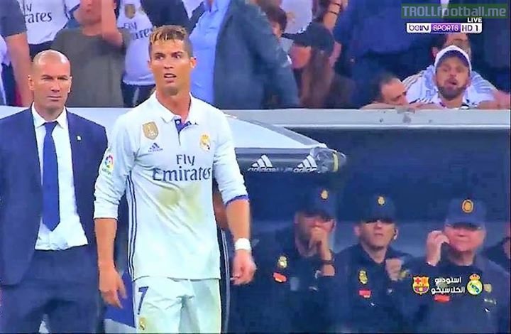 Last time Ronaldo scored a goal in El Clásico at Bernabéu, it was October 2014 and it was a Penalty.  4 years.