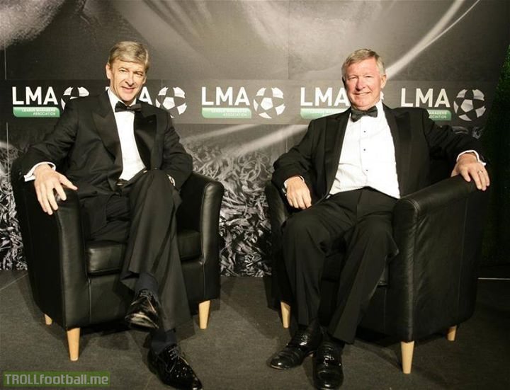 Sir Alex Ferguson: “I have great respect for him and for the job he has done at Arsenal. He is, without doubt, one of the greatest Premier League managers and I am proud to have been a rival, a colleague and a friend to such a great man.”  Real recognize real.