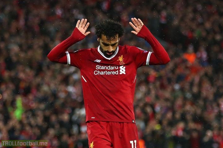 Mo Salah So Far In All Competitions This Season 🔥  47 Games 43 Goals ⚽ 12 Assists 0 Yellow cards 0 Red cards 0 Fancy Hair cuts 0 Tattoos 0 Haters  100% Talent  100% Love 100% humility 4 Player Of The Month awards PFA POTY 🏆  Egyptian King 👑