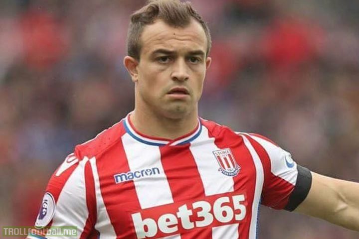 Shaqiri's career in reverse is brilliant.  Starts by getting Stoke relegated from the EPL, gets noticed after scoring the goal of the tournament at Euro 2016, spends a season at Inter before joining Bayern, where he wins the treble, then ends it with boyhood club Basel. 😂😂