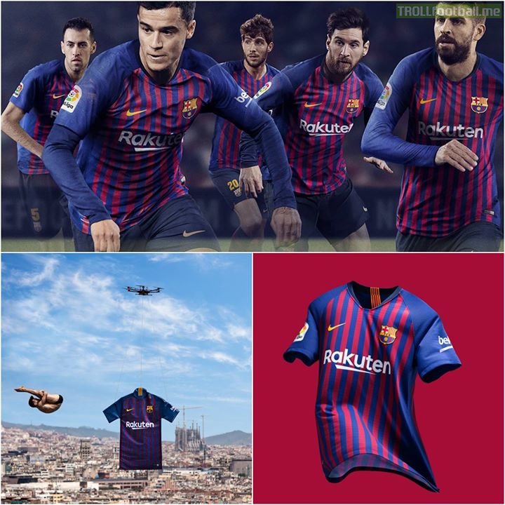 FC Barcelona's new home kit revealed! ❤💙