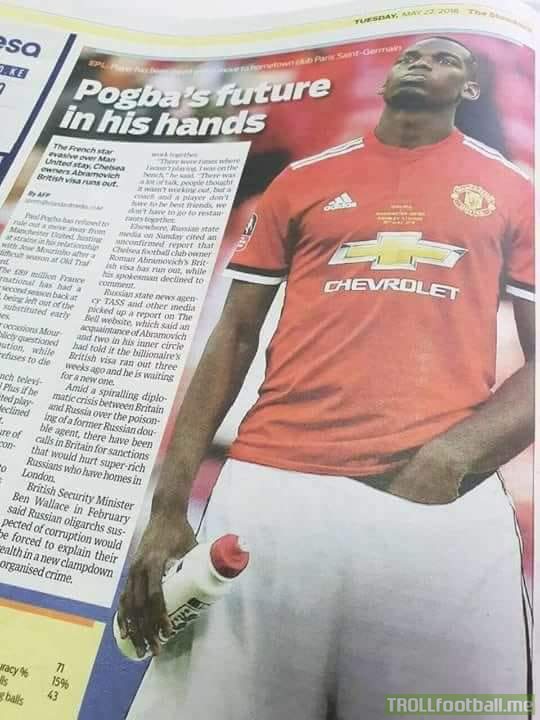 Pogba's Future In His Hands..😮😂