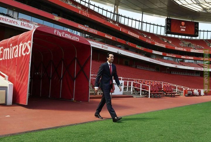 Crazy to think this is the first step anyone but Arsene Wenger has taken in the Emirates Stadium as Arsenal manager.
