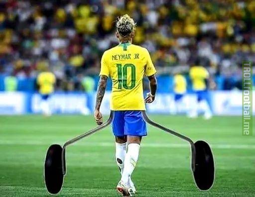 BREAKING: FIFA unveil their newly designed contraption to keep Neymar from falling over. WorldCup