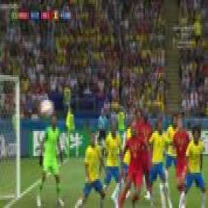 Kompany backheel attempt vs Brazil