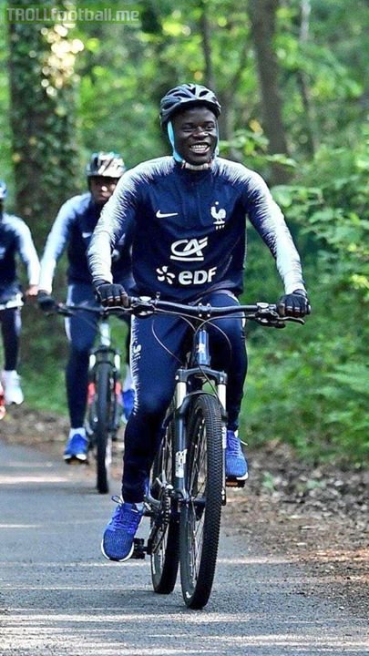 N’Golo Kanté is a joke btw.  Joined Leicester for 5m in 2015, won the Premier League and made his France debut in 2016, got to the Euro 2016 Final, joined Chelsea, won the Premier League in 2017 and the FA Cup in 2018, and now he’s in a World Cup final.  All in just three years.