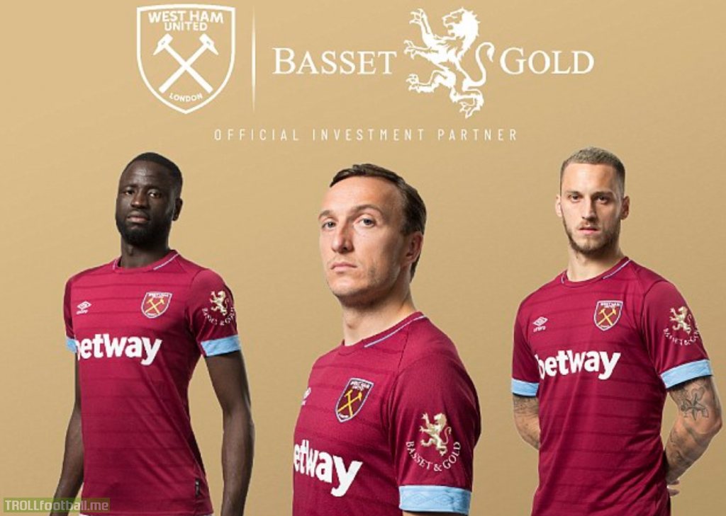 West Ham announce new sleeve sponsor with Millwall-like lion (I wish I was making it up)