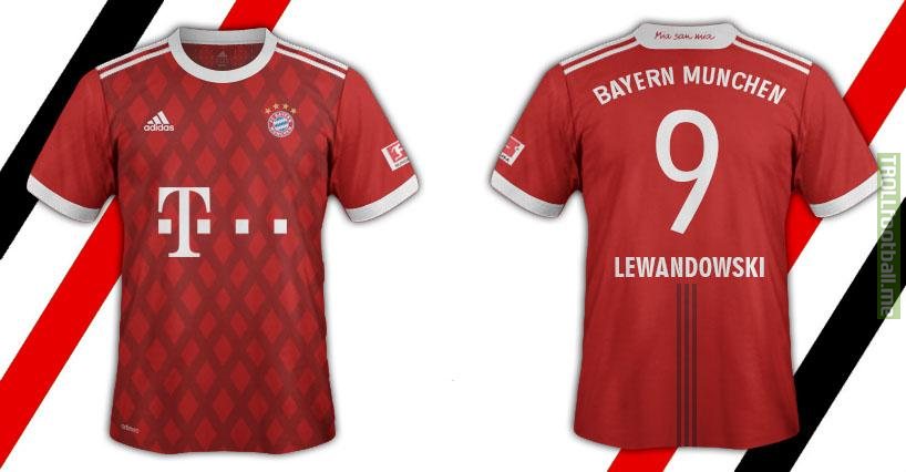 Fictional 2018/2019 Bayern Munich Home Kit