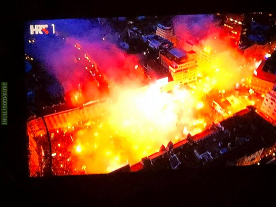 In case you wonder why the Croatian football team are called "Vatreni" (Fiery)