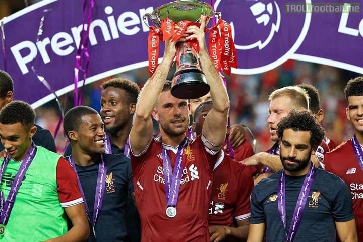 OnThisDay last year, Liverpool won the PL Asia Trophy...  The only trophy they’ve won in the last SIX seasons 😂🙈