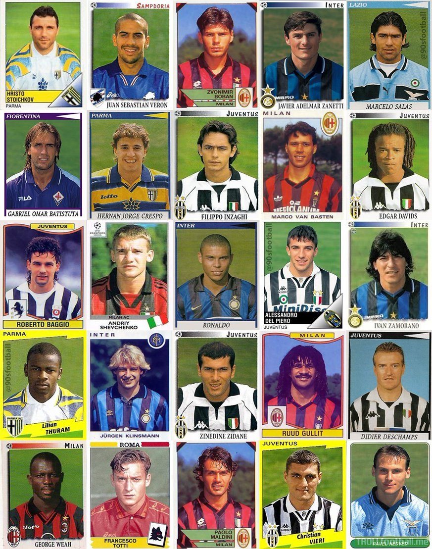90's throwback: when almost every Serie A team had a great player.