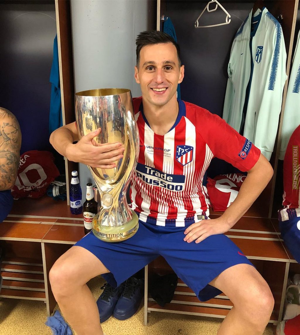 Nikola Kalinic's 2018 UEFA Super Cup win was his first career trophy, despite not playing a single minute for Atletico Madrid